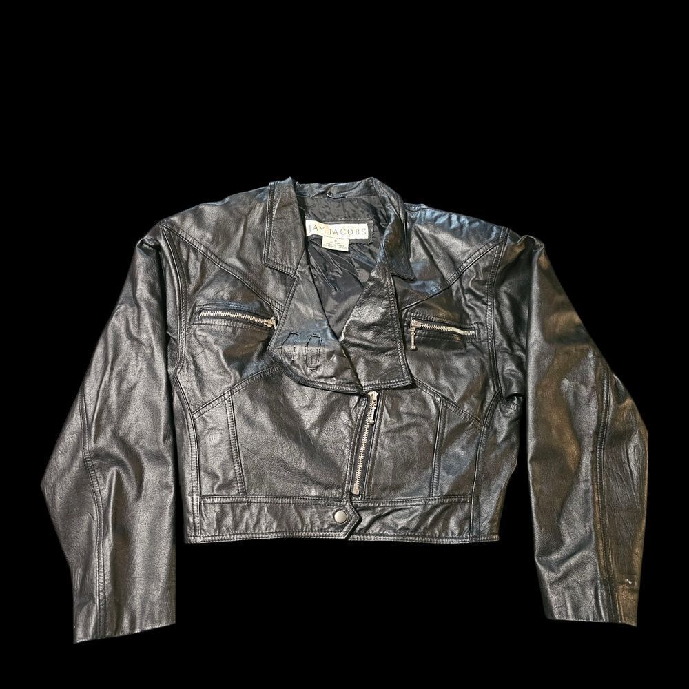 Vintage America Black Leather Jacket
